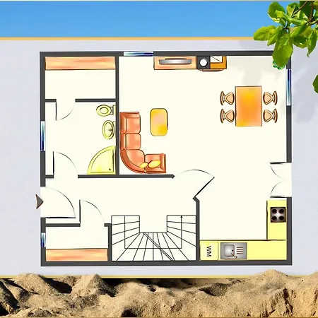 Ferienhaus Am - 4-raum Häuser Dhh See- Idyll 2 Korswandt