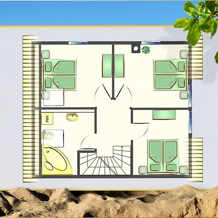 Am - 4-raum Häuser Dhh See- Idyll 2 Ferienhaus Korswandt